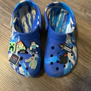 CROCS Blue Kids Sandals with Fun Charms